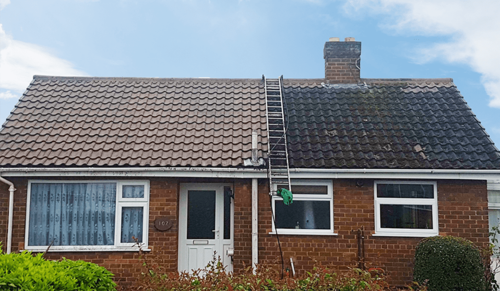 bungalow roof cleaning in the uk